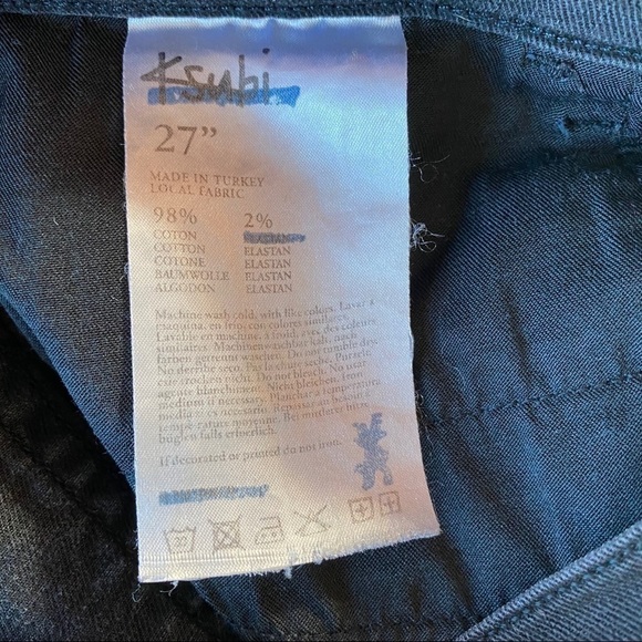 KSUBI Super Skinny Zip In Caviar Size 27 - Picture 10 of 11